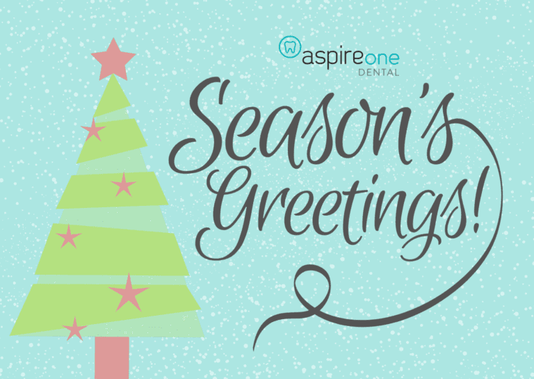 Red Snowy Season's Greetings Christmas Greeting Card